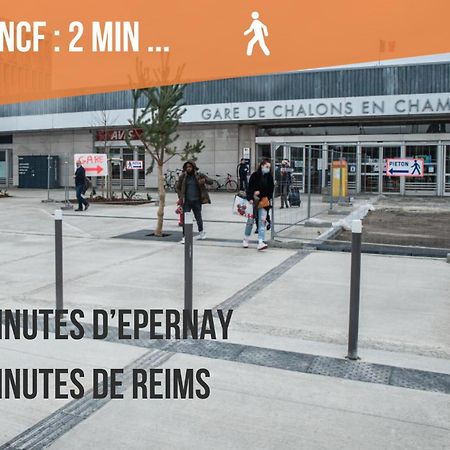 Promenade D'Automne - Netflix & Wifi - Climatisation- Parking Gratuit - Check-In 24H24 - Emplacement Velos - Goodmarning Châlons-en-Champagne Eksteriør bilde