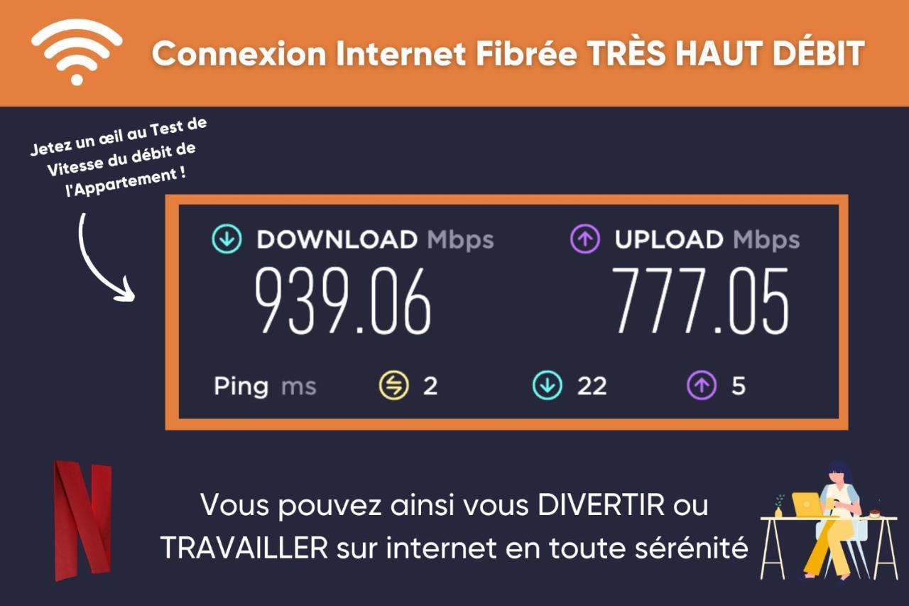 Promenade D'Automne - Netflix & Wifi - Climatisation- Parking Gratuit - Check-In 24H24 - Emplacement Velos - Goodmarning Châlons-en-Champagne Eksteriør bilde